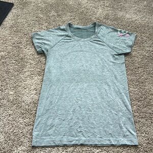 Lululemon x Peloton Light Green Swiftly Tech Short Sleeve Top